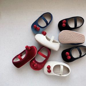 Princess Style Baby Girl Shoes before Walking Soft Bottom Anti-Fall Spring Autumn Winter Learning to Walk Shoes Elastic Closure