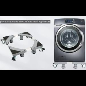LFKL Washing Machine Stand Base Refrigerator Bracket Pad Universal Wheel Pulley With Brake Adjustable