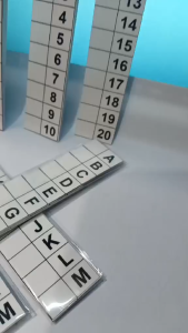 Index Tabbings Sticker Alphabet A to Z and Numbers 1 to 20