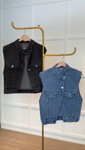 B3862 Harley Biker Jeans Vest Outer