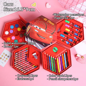 46Pcs Coloring Set Colored Pencil Painting Water Color Pen for Kids Crayons Drawing Art Set