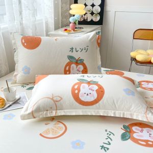 Color Woven Washed Cotton Pillow Cover 48x74cm