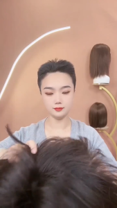 💫 [ Tặng Lưới ]-Tóc Giả Trung Niên TN12 – Kiểu Tóc Ngắn Ôm Mặt Phong Cách Hàn Quốc – Tôn Nét Mặt Giúp Trẻ Trung