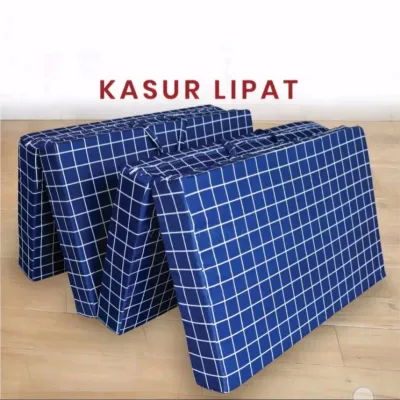 kasur lipat ukuran 90x200x10cm muat satu orang dewasa dan anak anak