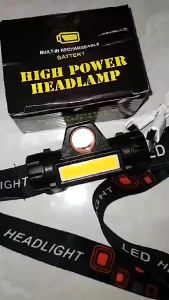 RAJA Senter Kepala LED Cas sepeda Super Terang Murah Headlamp COB Serbaguna - LE022