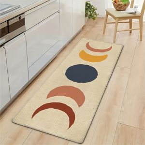 Thảm Trải Sàn Họa Tiết Hình Học Phong Cách Rustic - Thảm Nhà Hiện Đại Trang Trí Phòng Ngủ Văn Phòng Mùa Xuân Làm Bằng Máy Chất Liệu Polyester