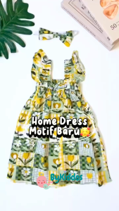 ByKiddos - Dress Motif FLOWER Baru Anak Perempuan / Dress Bayi Lokal Lucu Motif Baru Gaya Santai Part 2