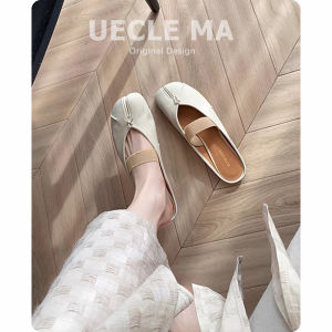 UECLE MA | Summer Slip-on Flat Shoes For Skirt French Pig-toe Split Toe