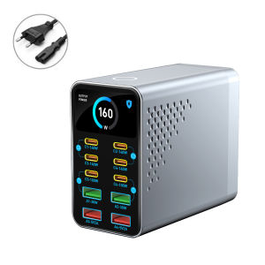 iLepo | USB Type C GaN Charger Ai Display 10 in 1 Desktop Power Station Fast PD Charge For iPhone 17 Pro Max MacBook Air