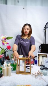 กรอบรูปไม้ ใส่รูปภาพ แบบสองด้าน หมุนได้ 360 องศา แบบตั้งโต๊ะ สำหรับตกแต่งบ้าน หมุนได้สองด้าน ทำจากวัสดุที่มีน้ำหนักเบา