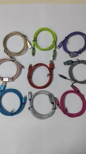 Cáp Sạc Nhanh 3A USB A Sang Type C Tích Hợp Đồng Bộ Dữ Liệu Dây Bện Nylon Dành Cho Điện Thoại Samsung Huawei Android