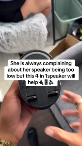 Color Mini Sensor Induction  Phone Stand Speaker Home Smart WirelessBluetooth Speaker ColorAtmosphere Light 300° Foldable Office Vertical Tablet Stand Audio Smartphone bluetooth speake