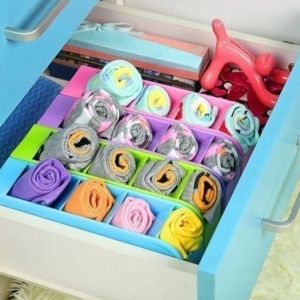 Rak Laci Plastik 4 Slot / Rak Mini 4 Sekat Pulpen Spidol Serbaguna FUTAKO