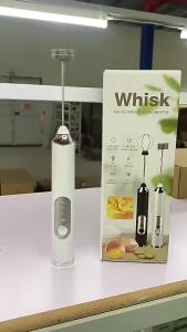 เครื่องทำฟองแบบพกพา ที่ตีฟองนม เครื่องตีฟองนม เครื่องตีไข่ ปรับได้ 3ระดับ ชาร์จ USB เครื่องตีฟอง พกพาสะดวก อุปกรณ์ทำขนม ปรับได้3ระดับ เครื่องตีฟองนม ไฟฟ้าบ้านครัวมัทฉะตีสําหรับครัวเครื่องมือ