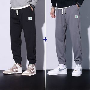 ROMON | Loose Elastic Sports Mens Casual Pants Spring Autumn New Style Trendy Brand Sweatpants Cuffed Youthful Vitality Style Long Trousers