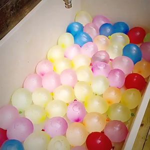 110pcs Water Balloon Summer Pool Party Auto Tie Water Fight Game Knot Free Balloon Set for Kids Party Toys Outdoor Summer Pool Game