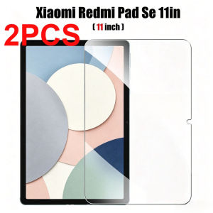 2 Pieces Tempered Glass Screen Protector for Xiaomi Redmi Pad Se 11 8.7 inch 2023 2024 Clear Glass Tablet 9H Protective Film