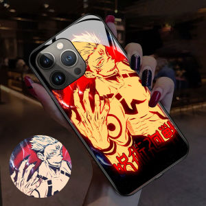 Top Anime Smart Luminous Cell Phone Cases New For Iphone 14 plus 13 12 11 Pro Max Mini XS XR X voice lighting call flashes