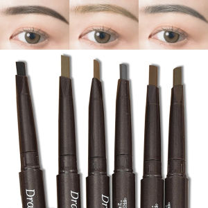 5 Colors Ultra Fine Double-Ended Eyebrow Pencil Waterproof Sweat-proof Long Lasting Professional Cosmetics Makeup for Women