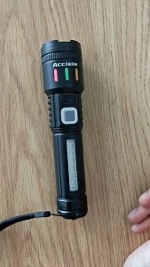 Acciaiie Senter Isi Ulang Tahan Air Tampilan Digital LED Asli Tugas Berat Dengan Lampu Samping