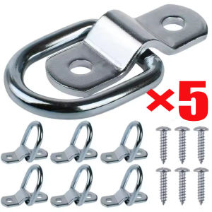 【Pphha】 5 chiếc móc kéo hình thuyền RV cho xe tải xe hơi Móc Neo vòng móc buộc hàng hóa bằng thép không gỉ sắt D