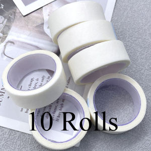 10/20/50Rolls Eyelash Tape Wholesale 4.5M Eyelash Extension Paper Tape Breathable Non-woven Cloth Adhesive Patches Under Eye Pad
