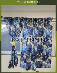 5ft 3in1/ per pc  mordivines suksukan/non ring curtain Katrina center geena fabric