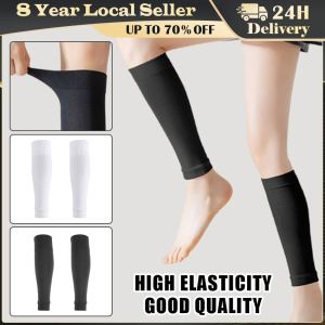 Mens Leg Warmers Basketball Football Sports Socks Adult Elastic Soccer Shin Guard Calf Socks Childrens Leg Brace Socks