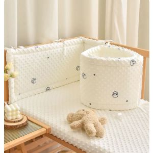 Anti collision Pad เตียงเด็กกันชน Crib COT ป้องกันที่ถอดออกได้ Cradle Protector เด็กตกแต่งอนุญาตให้ขนาดที่กําหนดเอง