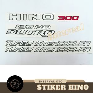 Stiker Mobil Hino 300 130HD Dutro dan Turbo Intercooler Sticker Body