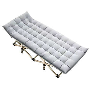SUNNY Folding Bed With Mattress Grey 178/190CM Foldable Portable Lunch Bed With Foam No Installation Required