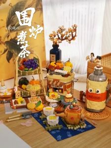 LOZ IDEAS Mini Block Reunion Tea Time China Trend Gift Decoration Building Brick Toy 围炉煮茶