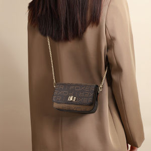 FOXER Women PVC Leather Crossbody Bag for Women Chain Signature Women’s Shoulder Bag