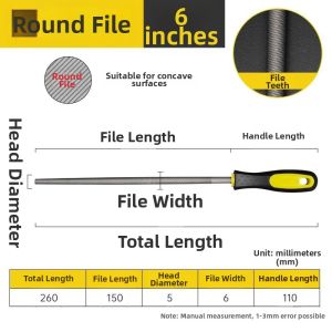 MEISITEKEKE | Metal Flat File Steel File Large