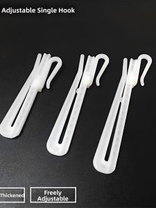 Loolecondera | Durable Adjustable Curtain Hook Plastic Single