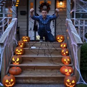 Enchanting Spider Web LED String Lights for Halloween Christmas Festive Parties Fairy Lights Home Decor Indoor Outdoor Decor