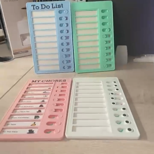 SOEZ Reusable Daily Task Planing Board My Chores Memo Reusable Daily Planner To Do List 自律打卡神器