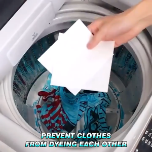 50 Pcs Anti-Dyeing Laundry Sheets | Colour Catcher & Dirt Absorber | Mixed Washing Dye Magnet Cloth Proof Sheets
