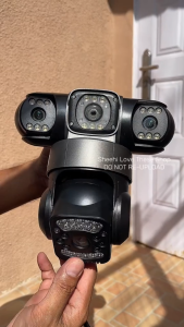 V380 PRO Cctv Camera 6MP 3 Lens 3 Screens Outdoor Waterproof IP66 Connect Cellphone CCTV With Audio And Speaker Wireless Wifi Connect 360 Home IP Security Cameras HD 1080P Night Vision With Alarm Sensor Smart Camera CCTV With Voice