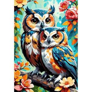 Oil Painting By Numbers Tropical Wildlife DIY Number Drawing Canvas Pictures By Numbers Home Decor Large Size