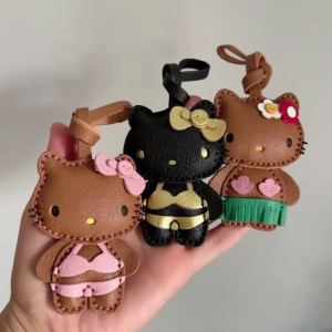 Bandai | Pu Leather Pendant Sweet And Personalized Bikini Doll Keychain High-End And Personalized Car Pendant Gift For Girlfriend