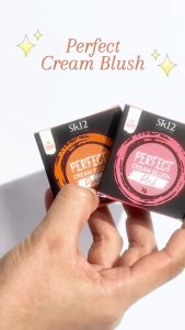SR12 PERFECT CREAM BLUSH / MAKE UP BLUSH ON CREAM / PERONA DAN PEMERAH PIPI ALAMI / PIGMENTED AWET & TAHAN LAMA