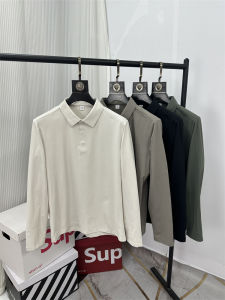 Sorona Cool Sensation Antibacterial Comfortable Soft Mens Outdoor Sports Training Polo Shirt Simple Collar Breathable Moisture Wicking Self Heating Long Sleeve