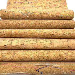 1 Roll 20*120cm Natural Cork Leather Sewing Fabric Wood Grain Material for Background Handmade Bag Bow Decor Crafts DIY