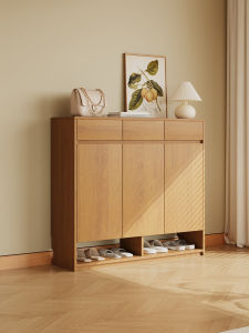 Large Capacity Wooden Shoe Cabinet