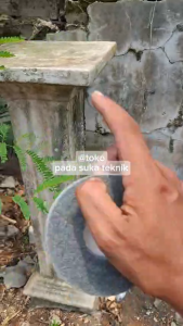 Pembersih Kerak Lumpur Pilar Paras Jogja Andesit Mata Gerinda Poles Templek Batu Alam Dinding Granit