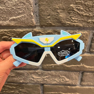 Foldable Polarized Children Sunglasses Boys Cartoon Sun Protection Eyewear Cool Fashionable Eye Protection Toy for Kids