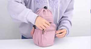 40oz Water Bottle Bag Large Capacity Multi Pockets Big Water Bottle Holder Drinking Bottles Handphone Shoulder Carry Bag Beg Strap Carrier