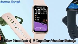 Strap Huawei Band 8 Polos: Tali Jam Huawei Band 8 Strip Hemat