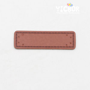 ปatches หนัง PU สำหรับตกแต่งเสื้อผ้า สีน้ำตาล รูปสี่เหลี่ยมจัตุรัส วัสดุผ้าฝ้าย แหล่งกำเนิด จีนแผ่นดินใหญ่ DIY ป้ายหนัง